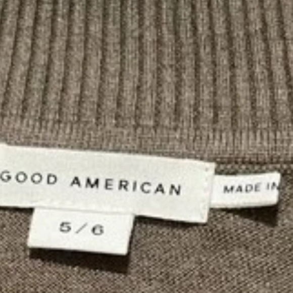 Good American Women's Sheer Collared Henley Top - Picture 7 of 9